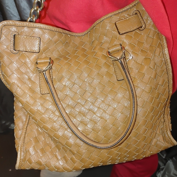 AUTHENTICMICHAEL Kors Handbag Purse Shoulder Bag  Suede Cross Weave Limi… - Picture 4 of 13